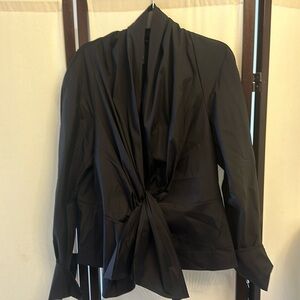 Donna Karan silk wrap blouse